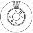 Jeu de 2 disques de frein avant JURID 562268JC - Visuel 2