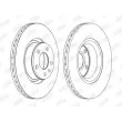 Jeu de 2 disques de frein avant JURID 562271JC - Visuel 2
