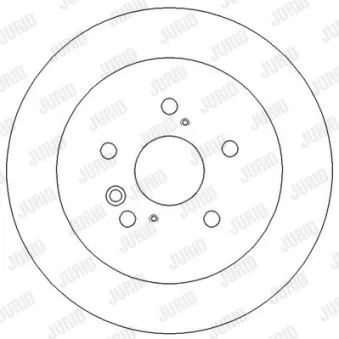 Jeu de 2 disques de frein arrière JURID 562276JC