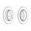 Jeu de 2 disques de frein arrière JURID 562284JC - Visuel 2