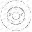 Jeu de 2 disques de frein avant JURID 562285JC - Visuel 2