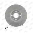 Jeu de 2 disques de frein avant JURID 562293JC - Visuel 1