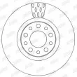 Jeu de 2 disques de frein avant JURID 562299JC - Visuel 2