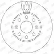 Jeu de 2 disques de frein avant JURID 562304JC - Visuel 2