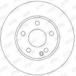 Jeu de 2 disques de frein avant JURID 562309JC - Visuel 2