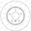 Jeu de 2 disques de frein arrière JURID 562310JC - Visuel 2