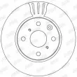 Jeu de 2 disques de frein avant JURID 562311JC - Visuel 2