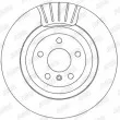 Jeu de 2 disques de frein arrière JURID 562326JC - Visuel 2