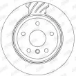 Jeu de 2 disques de frein arrière JURID 562353J - Visuel 2