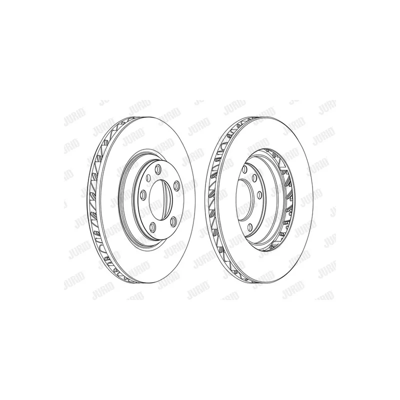 Disque de frein avant gauche JURID 562360JC-1