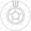 Jeu de 2 disques de frein avant JURID 562363JC - Visuel 2