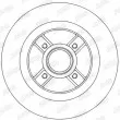 Jeu de 2 disques de frein arrière JURID 562368JC - Visuel 3