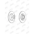 Jeu de 2 disques de frein arrière JURID 562371JC - Visuel 2