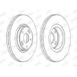 Jeu de 2 disques de frein avant JURID 562381JC - Visuel 2