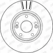 Jeu de 2 disques de frein avant JURID 562381JC - Visuel 3