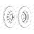 Jeu de 2 disques de frein avant JURID 562383JC - Visuel 2