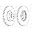 Jeu de 2 disques de frein avant JURID 562384JC - Visuel 2