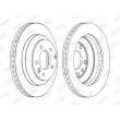 Jeu de 2 disques de frein arrière JURID 562393JC - Visuel 2