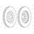 Jeu de 2 disques de frein avant JURID 562394JC - Visuel 1