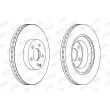 Jeu de 2 disques de frein avant JURID 562396JC - Visuel 2