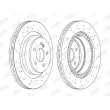 Jeu de 2 disques de frein arrière JURID 562400JC - Visuel 2