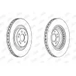 Jeu de 2 disques de frein avant JURID 562402JC - Visuel 2