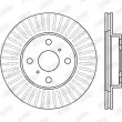 Jeu de 2 disques de frein avant JURID 562409JC - Visuel 2