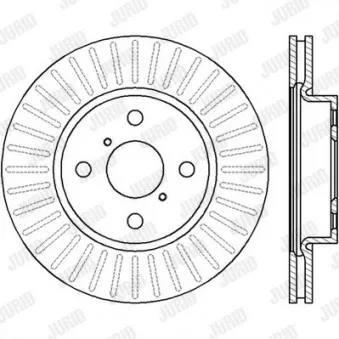Jeu de 2 disques de frein avant JURID 562421JC