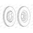 Jeu de 2 disques de frein avant JURID 562423J - Visuel 2