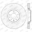 Jeu de 2 disques de frein avant JURID 562423J - Visuel 3