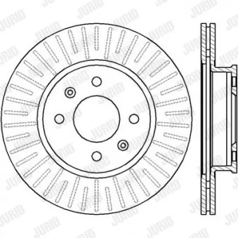 Jeu de 2 disques de frein avant JURID 562427JC