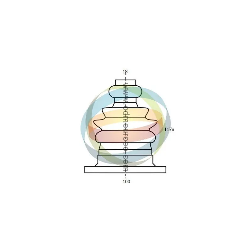 Soufflets de cardan avant ODM-MULTIPARTS 21-990173