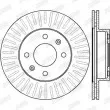 Jeu de 2 disques de frein avant JURID 562428JC - Visuel 2