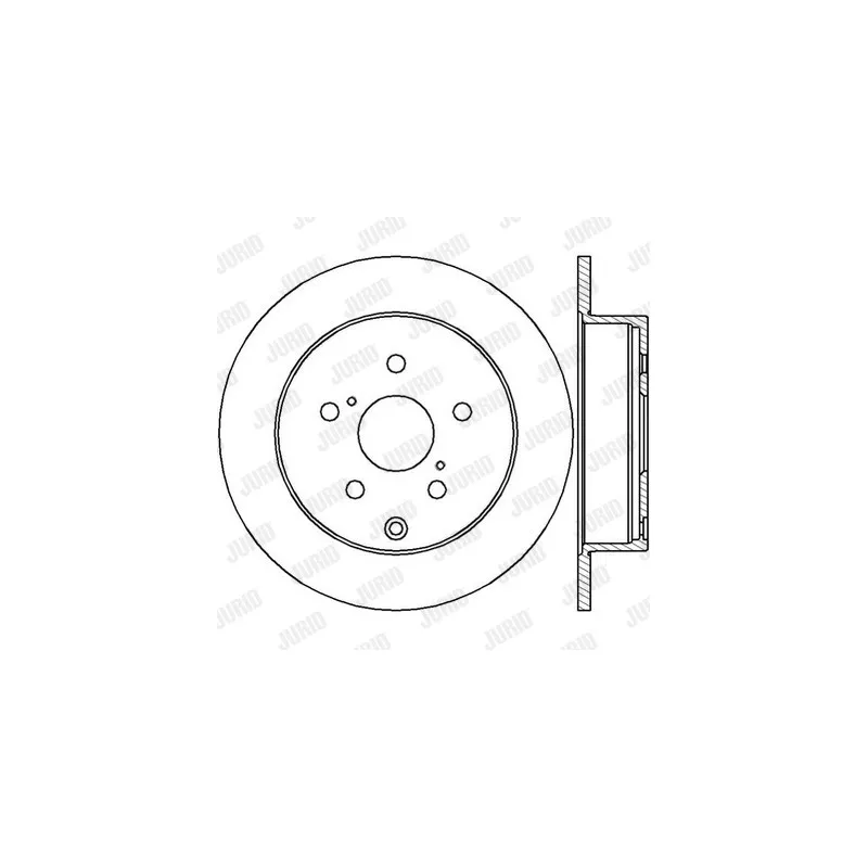 Jeu de 2 disques de frein arrière JURID 562431JC