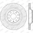 Jeu de 2 disques de frein arrière JURID 562432JC - Visuel 2