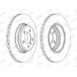 Jeu de 2 disques de frein arrière JURID 562437JC - Visuel 1