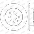 Jeu de 2 disques de frein arrière JURID 562440JC - Visuel 2