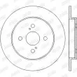 Jeu de 2 disques de frein arrière JURID 562451JC - Visuel 2