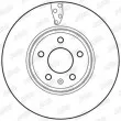 Jeu de 2 disques de frein avant JURID 562466JC - Visuel 2