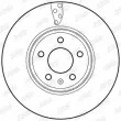 Jeu de 2 disques de frein avant JURID 562466JC - Visuel 3