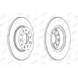 Jeu de 2 disques de frein arrière JURID 562501JC - Visuel 2