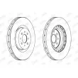 Jeu de 2 disques de frein avant JURID 562502JC - Visuel 2