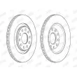 Jeu de 2 disques de frein arrière JURID 562510JC - Visuel 2
