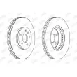 Jeu de 2 disques de frein avant JURID 562511JC - Visuel 2