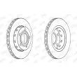 Jeu de 2 disques de frein arrière JURID 562516JC - Visuel 2