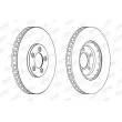 Jeu de 2 disques de frein avant JURID 562533JC - Visuel 2