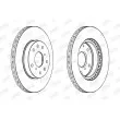 Jeu de 2 disques de frein avant JURID 562534JC - Visuel 2