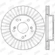 Jeu de 2 disques de frein avant JURID 562548JC - Visuel 2