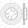 Jeu de 2 disques de frein avant JURID 562554JC - Visuel 2