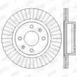 Jeu de 2 disques de frein avant JURID 562555JC - Visuel 2